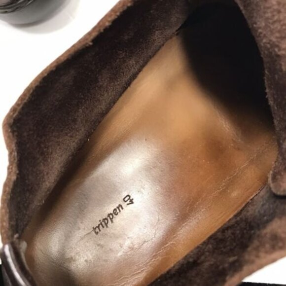 Trippen Mens Leather Strap Shoes Size 40 Brown - Picture 4 of 5